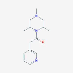 2-Pyridin-3-yl-1-(2,4,6-trimethylpiperazin-1-yl)ethanone