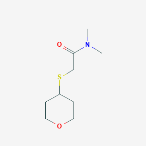 N,N-dimethyl-2-(oxan-4-ylsulfanyl)acetamide