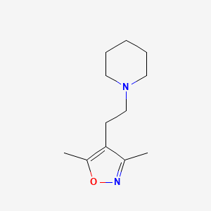 3,5-Dimethyl-4-(2-piperidin-1-ylethyl)-1,2-oxazole