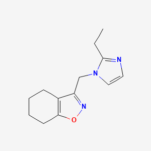 3-[(2-Ethylimidazol-1-yl)methyl]-4,5,6,7-tetrahydro-1,2-benzoxazole