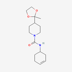 N-cyclohex-3-en-1-yl-4-(2-methyl-1,3-dioxolan-2-yl)piperidine-1-carboxamide