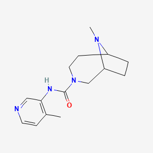 9-methyl-N-(4-methylpyridin-3-yl)-3,9-diazabicyclo[4.2.1]nonane-3-carboxamide