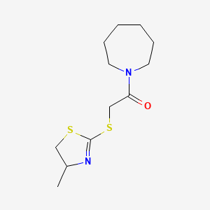 1-(Azepan-1-yl)-2-[(4-methyl-4,5-dihydro-1,3-thiazol-2-yl)sulfanyl]ethanone