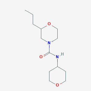 N-(oxan-4-yl)-2-propylmorpholine-4-carboxamide