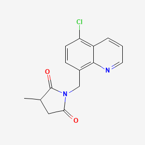 1-[(5-Chloroquinolin-8-yl)methyl]-3-methylpyrrolidine-2,5-dione