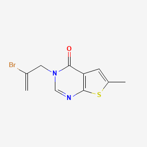 3-(2-Bromoprop-2-enyl)-6-methylthieno[2,3-d]pyrimidin-4-one