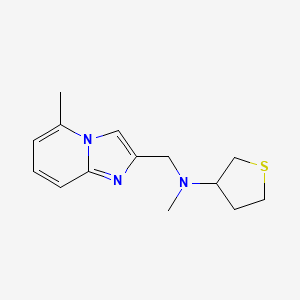 N-methyl-N-[(5-methylimidazo[1,2-a]pyridin-2-yl)methyl]thiolan-3-amine