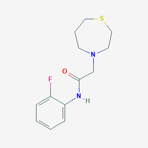 N-(2-fluorophenyl)-2-(1,4-thiazepan-4-yl)acetamide