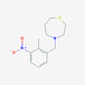 4-[(2-Methyl-3-nitrophenyl)methyl]-1,4-thiazepane