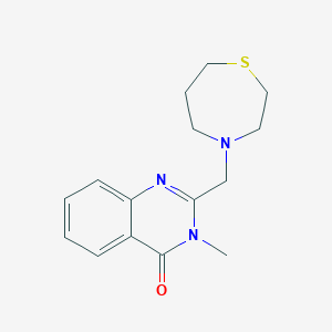 3-Methyl-2-(1,4-thiazepan-4-ylmethyl)quinazolin-4-one