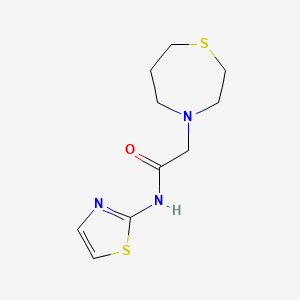 2-(1,4-thiazepan-4-yl)-N-(1,3-thiazol-2-yl)acetamide