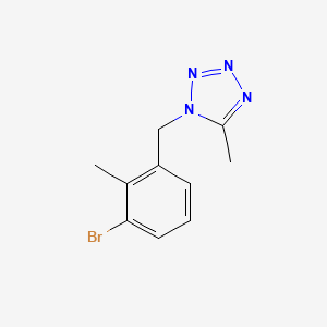 1-[(3-Bromo-2-methylphenyl)methyl]-5-methyltetrazole