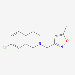 3-[(7-chloro-3,4-dihydro-1H-isoquinolin-2-yl)methyl]-5-methyl-1,2-oxazole