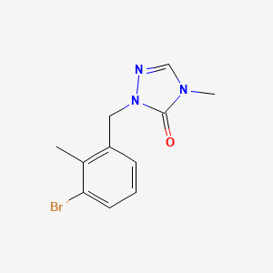 2-[(3-Bromo-2-methylphenyl)methyl]-4-methyl-1,2,4-triazol-3-one