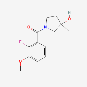 (2-Fluoro-3-methoxyphenyl)-(3-hydroxy-3-methylpyrrolidin-1-yl)methanone