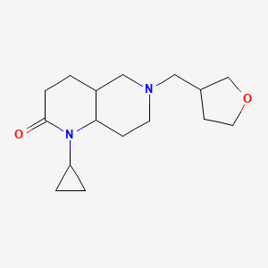 1-cyclopropyl-6-(oxolan-3-ylmethyl)-4,4a,5,7,8,8a-hexahydro-3H-1,6-naphthyridin-2-one