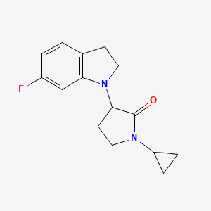 1-Cyclopropyl-3-(6-fluoro-2,3-dihydroindol-1-yl)pyrrolidin-2-one