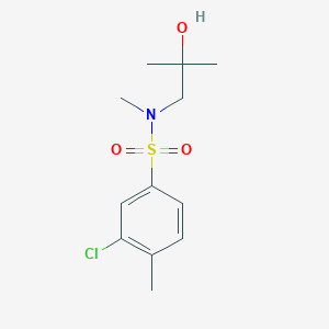 3-chloro-N-(2-hydroxy-2-methylpropyl)-N,4-dimethylbenzenesulfonamide