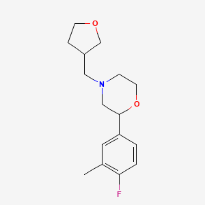 2-(4-Fluoro-3-methylphenyl)-4-(oxolan-3-ylmethyl)morpholine