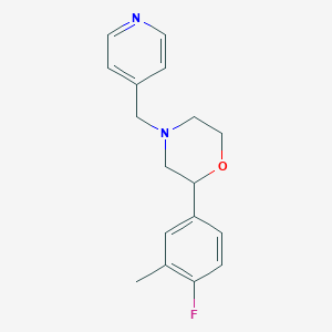 2-(4-Fluoro-3-methylphenyl)-4-(pyridin-4-ylmethyl)morpholine