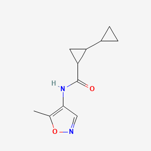 2-cyclopropyl-N-(5-methyl-1,2-oxazol-4-yl)cyclopropane-1-carboxamide