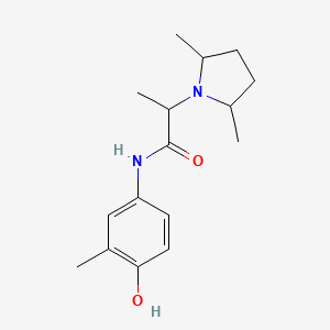 2-(2,5-dimethylpyrrolidin-1-yl)-N-(4-hydroxy-3-methylphenyl)propanamide