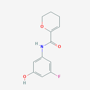 N-(3-fluoro-5-hydroxyphenyl)-3,4-dihydro-2H-pyran-6-carboxamide