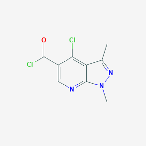 B068992 4-Chloro-1,3-Dimethyl-1H-Pyrazolo[3,4-B]Pyridine-5-Carbonyl Chloride CAS No. 175201-95-3