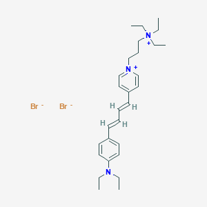 B068999 Pyridinium, 4-(4-(4-(diethylamino)phenyl)-1,3-butadien-1-yl)-1-(3-(triethylammonio)propyl)-, bromide (1:2) CAS No. 161433-30-3
