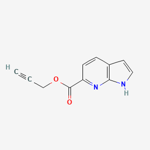 molecular formula C11H8N2O2 B6900324 prop-2-ynyl 1H-pyrrolo[2,3-b]pyridine-6-carboxylate 