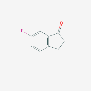 molecular formula C10H9FO B069017 6-氟-4-甲基茚满-1-酮 CAS No. 174603-42-0