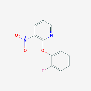 molecular formula C11H7FN2O3 B069018 2-(2-氟苯氧基)-3-硝基吡啶 CAS No. 175135-65-6