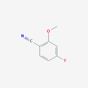 molecular formula C8H6FNO B069021 4-氟-2-甲氧基苯甲腈 CAS No. 191014-55-8