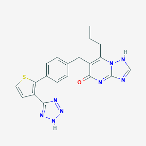B069022 (1,2,4)Triazolo(1,5-a)pyrimidin-5(1H)-one, 7-propyl-6-((4-(3-(1H-tetrazol-5-yl)-2-thienyl)phenyl)methyl)- CAS No. 168152-80-5