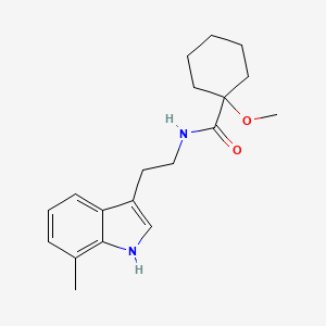 1-methoxy-N-[2-(7-methyl-1H-indol-3-yl)ethyl]cyclohexane-1-carboxamide