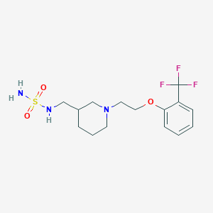 3-[(Sulfamoylamino)methyl]-1-[2-[2-(trifluoromethyl)phenoxy]ethyl]piperidine