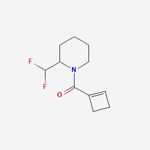 Cyclobuten-1-yl-[2-(difluoromethyl)piperidin-1-yl]methanone