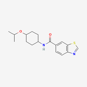 N-(4-propan-2-yloxycyclohexyl)-1,3-benzothiazole-6-carboxamide