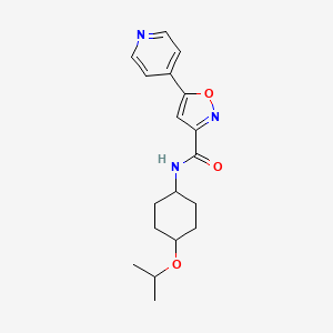 N-(4-propan-2-yloxycyclohexyl)-5-pyridin-4-yl-1,2-oxazole-3-carboxamide