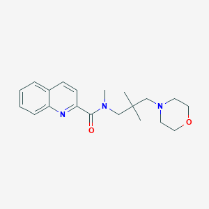 N-(2,2-dimethyl-3-morpholin-4-ylpropyl)-N-methylquinoline-2-carboxamide