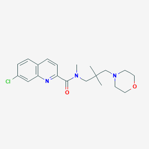 7-chloro-N-(2,2-dimethyl-3-morpholin-4-ylpropyl)-N-methylquinoline-2-carboxamide