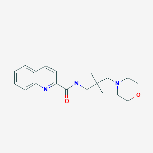 N-(2,2-dimethyl-3-morpholin-4-ylpropyl)-N,4-dimethylquinoline-2-carboxamide