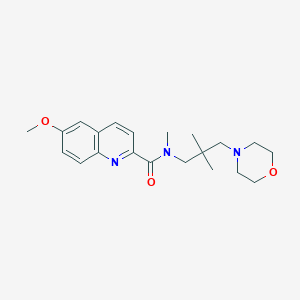 N-(2,2-dimethyl-3-morpholin-4-ylpropyl)-6-methoxy-N-methylquinoline-2-carboxamide