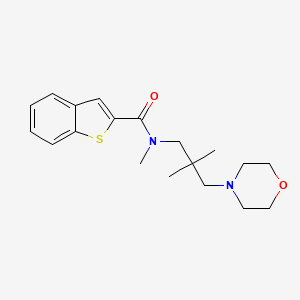 N-(2,2-dimethyl-3-morpholin-4-ylpropyl)-N-methyl-1-benzothiophene-2-carboxamide