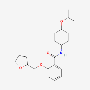 2-(oxolan-2-ylmethoxy)-N-(4-propan-2-yloxycyclohexyl)benzamide