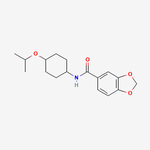 N-(4-propan-2-yloxycyclohexyl)-1,3-benzodioxole-5-carboxamide