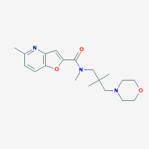 N-(2,2-dimethyl-3-morpholin-4-ylpropyl)-N,5-dimethylfuro[3,2-b]pyridine-2-carboxamide