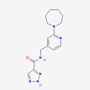 N-[[2-(azepan-1-yl)pyridin-4-yl]methyl]-2H-triazole-4-carboxamide