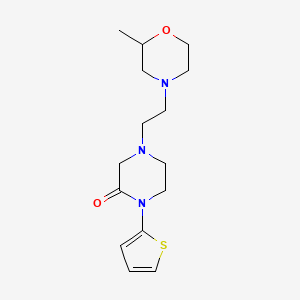 4-[2-(2-Methylmorpholin-4-yl)ethyl]-1-thiophen-2-ylpiperazin-2-one