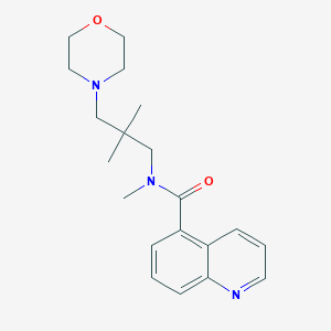 N-(2,2-dimethyl-3-morpholin-4-ylpropyl)-N-methylquinoline-5-carboxamide